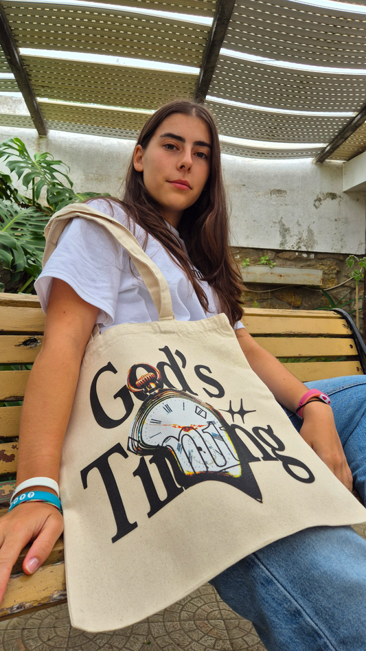 God's Timing Tote Bag